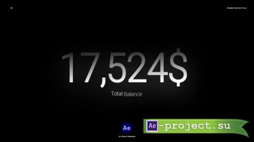 Videohive - Number Counter Titles - 62255645 - Project for After Effects