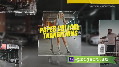 Videohive - Paper Collage Transitions - 62256026 - Project for After Effects