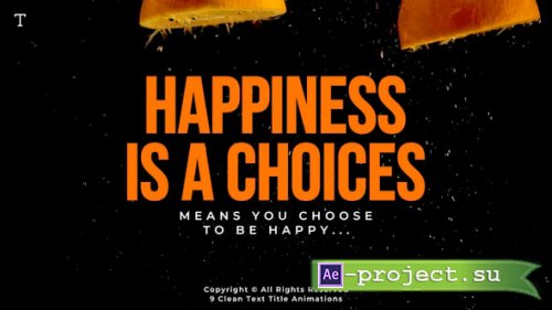 Videohive - Clean Text Titles | AE - 61829687 - Project for After Effects