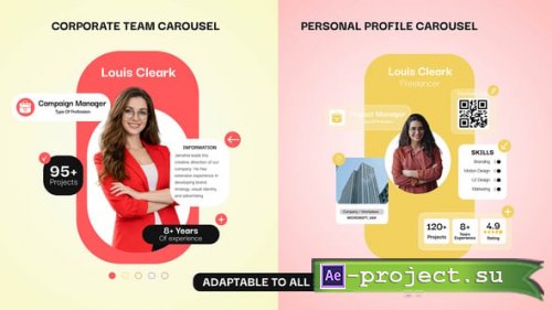 Videohive - Personal & Corporate Profile Carousel | Team Member Showcase - 62254087