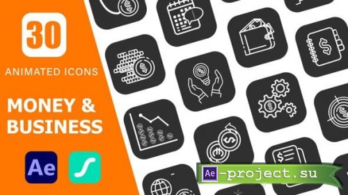Videohive - 30 Money & Business Icons Pack | After Effects & Lottie Animation - 62269737