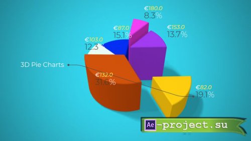 Videohive - 3D Pie Charts - 62227703 - Project for After Effects