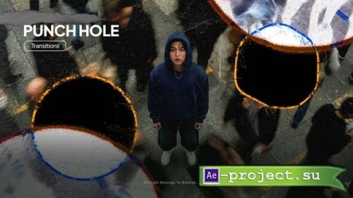 Videohive - Grunge Punch Hole Transitions - 62269275 - Project for After Effects