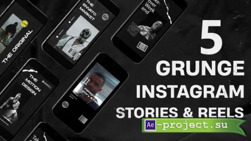 Videohive - Grunge Instagram Stories v.2 - 62289466 - Project for After Effects