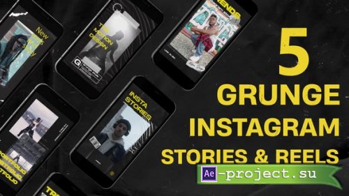 Videohive - Grunge Instagram Stories - 62289379 - Project for After Effects