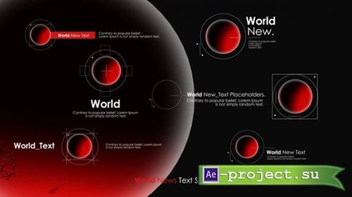 Videohive -  World Text Scene - 62291194 - Project for After Effects