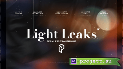 Videohive - Light Leaks Seamless Transitions for DaVinci Resolve - 62291315