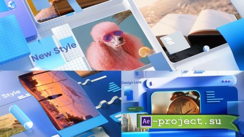 Videohive - 3D Isometric Graphic Presentation Modern Claymorphism Intro -  62261895 - Project for After Effects