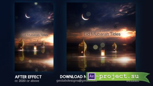 Videohive - Eid Mubarak Titles - 62253972 - Project for After Effects