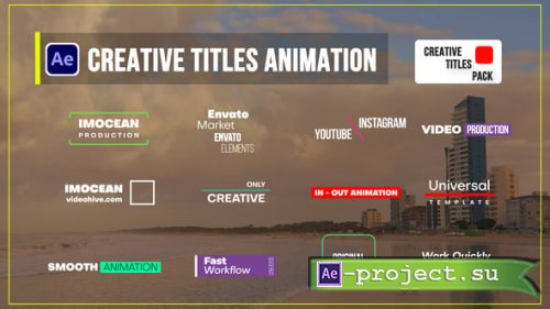 Videohive - Creative Titles Animation - 62310372 - Project for After Effects