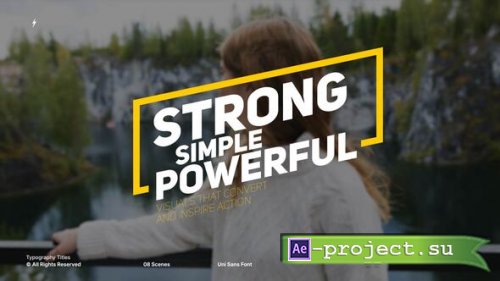 Videohive - Typography Titles | After Effects - 62308507 - Project for After Effects