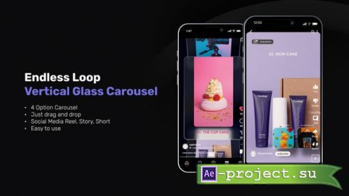 Videohive - Vertical Carousel Loop Slider - 62306021 - Project for After Effects