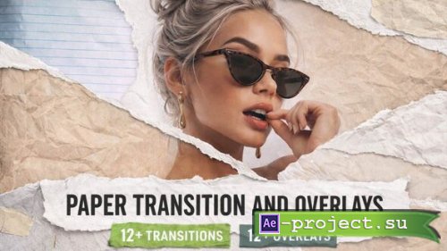 Videohive - Paper Transition and Overlays Bundle - 62310989 - Project for After Effects