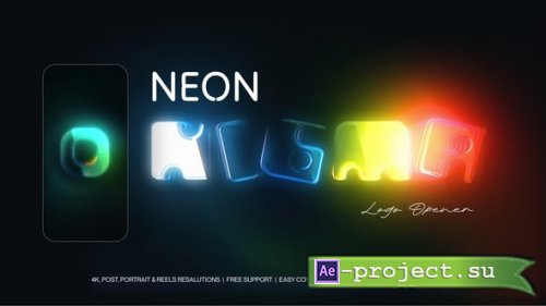 Videohive - Neon Spectrum Logo Reveal - 62323296 - Project for After Effects