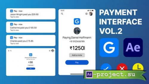 Videohive - G Payments User Interface - 62318967 - Project for After Effects