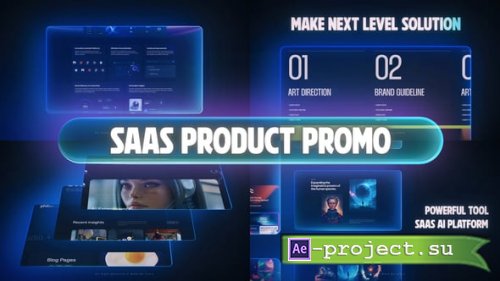 Videohive - SaaS Product Promo - Ai Website Intro - 62296223 - Project for After Effects