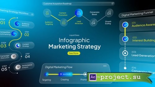 Videohive - Glass Infographic Marketing - 62335702 - Project for After Effects