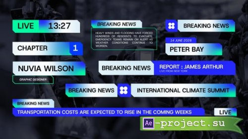 Videohive - Broadcast Lower Third - 62335751 - Project for After Effects