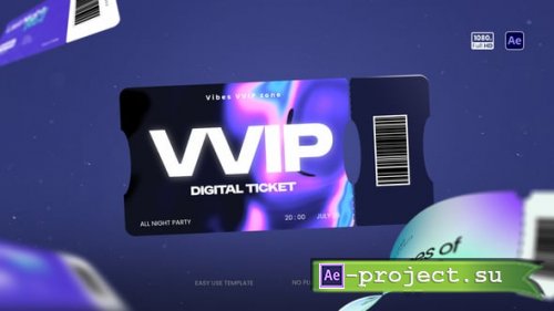Videohive - Event Digital Tickets - 62336191 - Project for After Effects