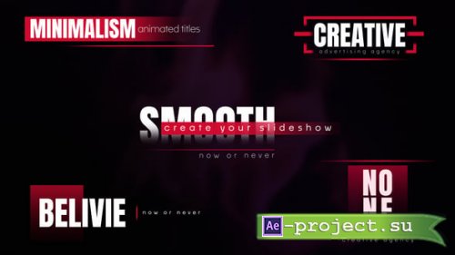 Videohive - Animated Titles - 62337108 - Project for After Effects
