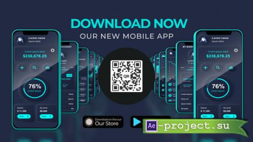 Videohive - Mobile Phones App Tunnel - 59229341 - Project for After Effects