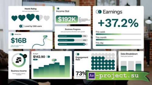 Videohive - Statistic Widget - 62352353 - Project for After Effects