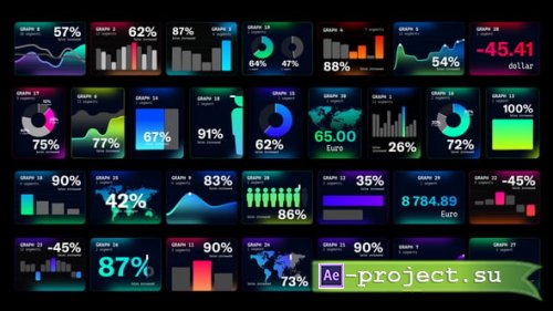 Videohive - Glowing infographics - 62353456 - Project for After Effects