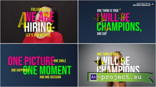 Videohive - Liquid Glass Titles - 62274729 - DaVinci Resolve Templates