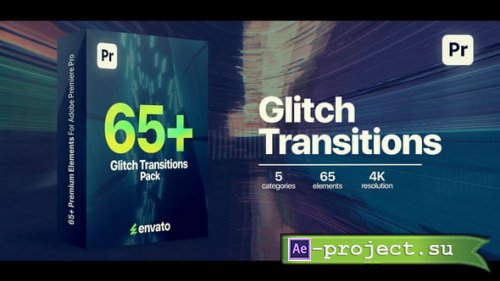 Videohive - Glitch Transitions - 62369481 - Premiere Pro Templates