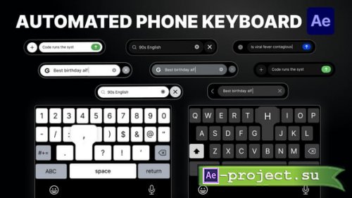 Videohive - Automated Phone Keyboard - 62260572 - Project for After Effects