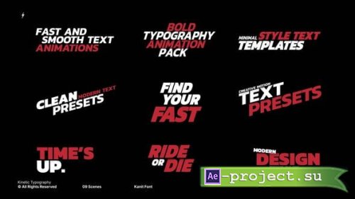 Videohive - Typography Titles | After Effects - 62376527 - Project for After Effects