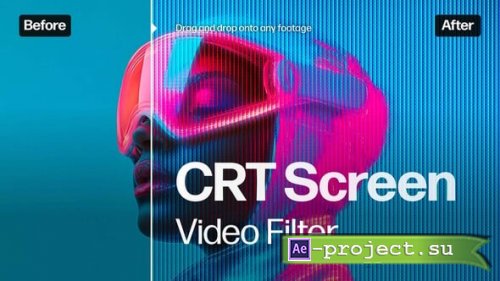 Videohive - CRT Screen Video Effect Template - 62392534 - Project for After Effects