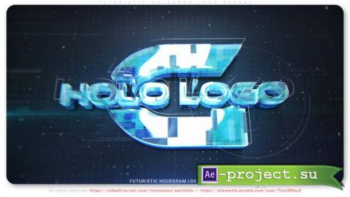 Videohive - Futuristic Hologram Logo Reveal - 62404133 - Project for After Effects