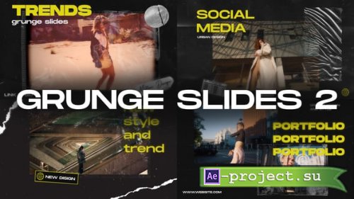 Videohive - Grunge Slides 2 - 62396342 - Project for After Effects