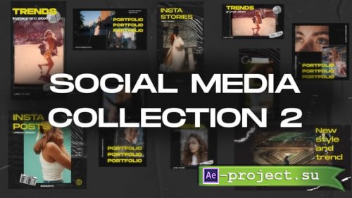 Videohive - Grunge Social Media Collection 2 - 62396873 - Project for After Effects