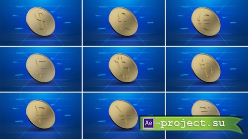 Videohive - Currency Symbols Opener - 62369116 - Project for After Effects