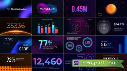 Videohive - Modern Statistics & Number Counter Titles - 62385386 - Project for After Effects
