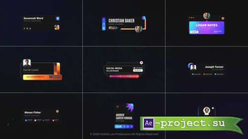 Videohive - Social Media Follow Banners - 62457612 - Project for After Effects