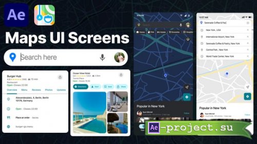 Videohive - Map UI Animation - 62385902 - Project for After Effects
