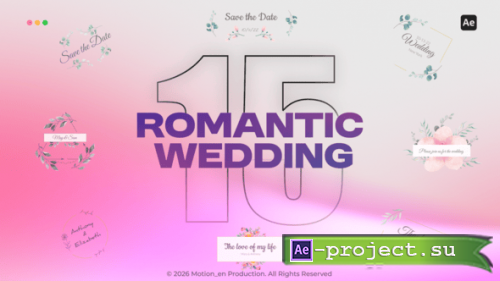 Videohive - Romantic Wedding Titles - 62457559 - Project for After Effects