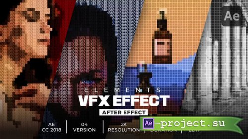 Videohive - 8-Bit Number & Grid Effects - 62466480 - Project for After Effects