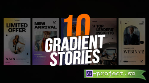 Videohive - Gradient Stories - 62472039 - Project for After Effects