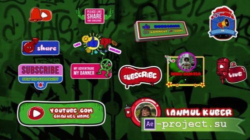 Videohive - Youtube Urban Assets - 62442811 - Project for After Effects