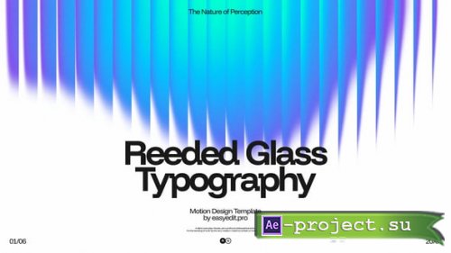 Videohive - Reeded Glass Typography - 62399227 - Project for After Effects
