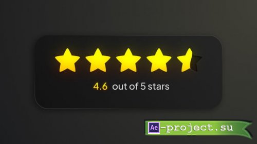 Videohive -  Ratings&Reviews Neumorphic Infographics - 62471550 - Project for After Effects