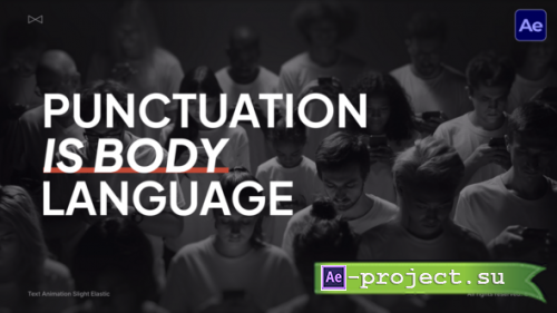 Videohive - Text Animation Slight Elastic  AE - 62471227 - Project for After Effects