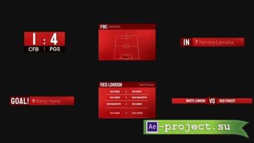 Videohive - Sports Broadcast Graphics Pack - 62382126 - Project for After Effects