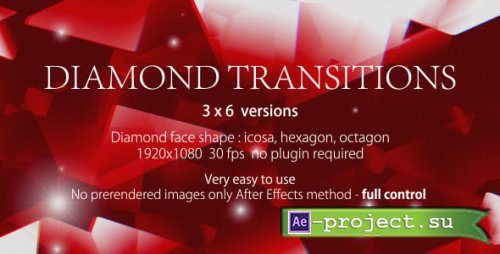Videohive - Diamond Transitions - 21456853 - Project for After Effects