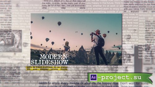 Videohive - Newspaper Style Photo Slideshow - 24370643 - Project for After Effects