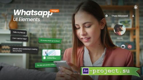 Videohive - WhatsApp UI Elements - 62491361 - Project for After Effects